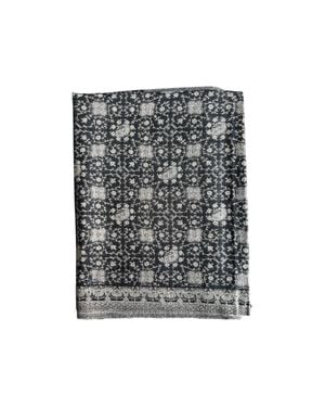 THE GRAY CRAB Imperial Tapestry Scarf - Black