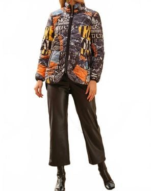 Dolcezza Quilted Zip Coat - Black