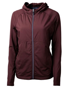 Cutter & Buck Adapt Eco Knit Hybrid Recycled Full Zip Jacket - Purple