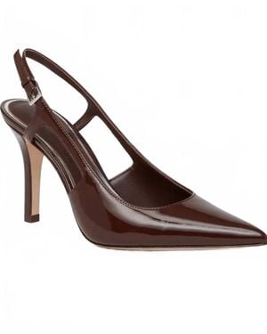 PAIGE Samara Slingback Pointed Toe Pump Sandals - Brown