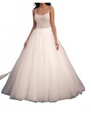 Allure Couture Sequined Bridal Dress - Natural