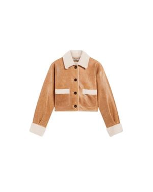Pence Svezia Brunette Toffee Sheepskin Jacket - Natural