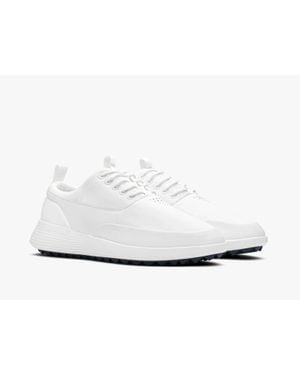 Wolf & Shepherd Crossover Sneaker Leather Golf Shoes Hawk1216 - White