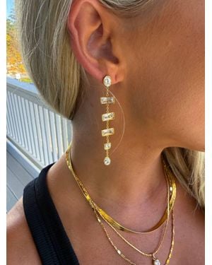 Chansuttpearls The Layla Drop Earrings - Brown