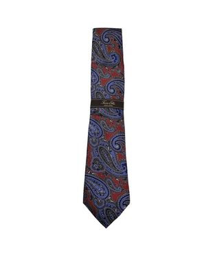 Tasso Elba Paisley Designer Tie - Blue