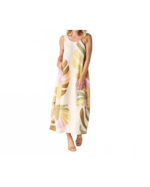 Coco + Carmen Nola Relaxed With Side Pockets Tank Dress - Metallic