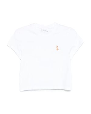 Maison Kitsuné Lady Fox Cotton T-Shirt - White