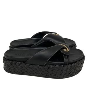 Cult Gaia Blythe Platform Sandals - Black