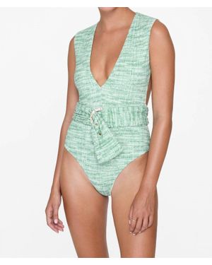 Revel Rey Dean Wide Belt One Piece - Blue