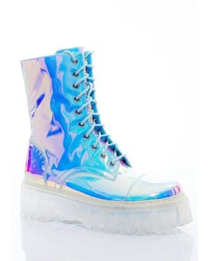 Sparkl Fairy Couture Opal Combat Boot - Blue