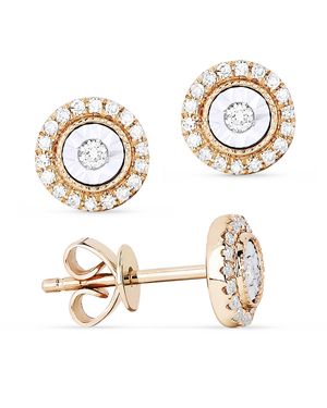 SSELECTS 0.14Ct Diamond Stud Earrings - Metallic