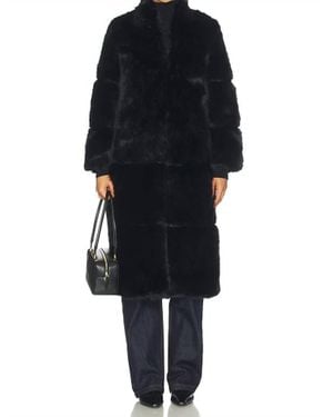 Apparis Sylke Sable Coat - Black