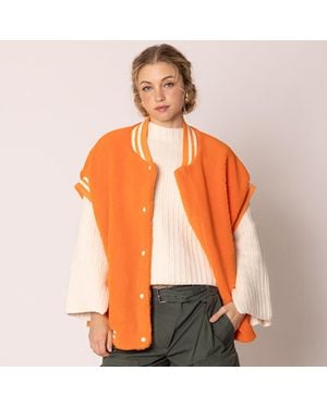 TRUEDAMES College Game Day Sherpa Vest - Orange
