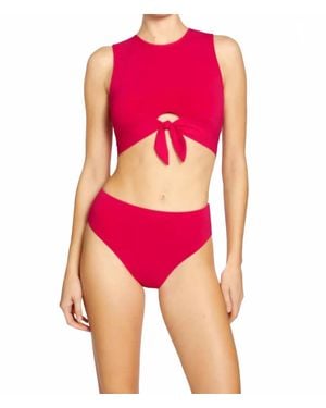 Robin Piccone Ava Tank Bikini Top - Pink