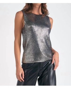 Elan Raz Sleeveless Sweater - Gray