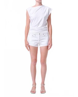 Agolde Low Rise Parker Short - White