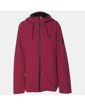 Calvin Klein Nylon Hoodie Jacket - Red