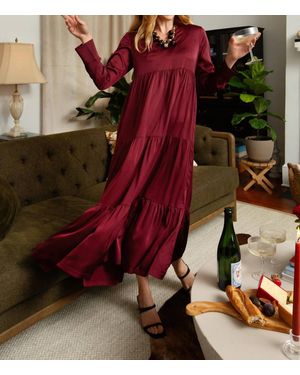 Duffield Lane Myka Midi Dress - Red