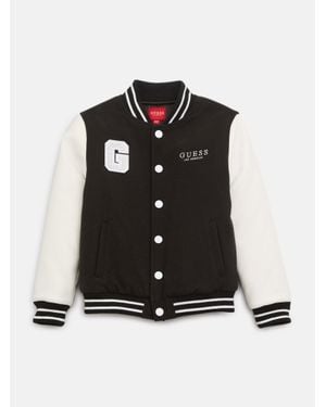 Guess Squad Varsity Jacket (7-14) - Black