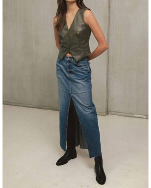 Elan Danielle Denim Skirt - Blue