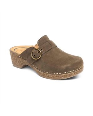 Aetrex Madison Clogs - Brown