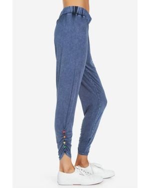 Michael Lauren Button Sweatpant - Blue