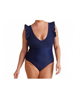 summersalt Ruffle Backflip One Piece - Blue