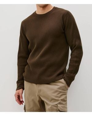 Rails Wade Thermal Sweater - Brown