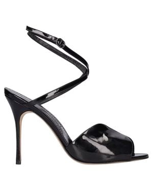 Manolo Blahnik Hourani 105 Sandals - Black