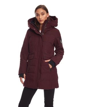 Alpine North Kootney Vegan Down (Recycled) Mid-Length Parka - Purple