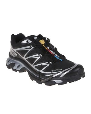 Salomon Trail-Ready Gore-Tex Running Sneakers With Enhanced Grip - Black