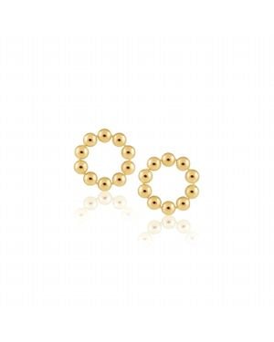 Sahara Lolita Mini Hoop Earrings - Metallic