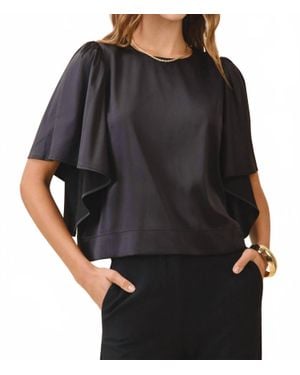 TCEC Sugar Satin Top - Black