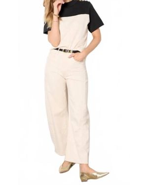 Nation Ltd Yvette Colorblock Tee - White