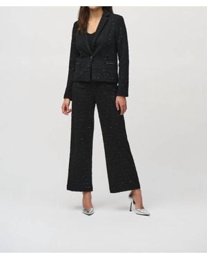 Joseph Ribkoff Sequin Boucle Blazer - Black