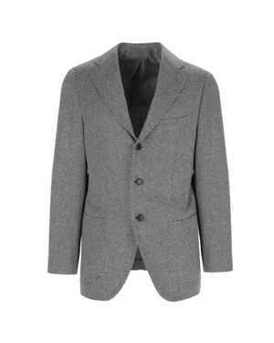 Cesare Attolini Single-Breasted Blazer - Gray