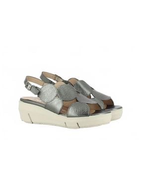 Wonders Bubble Wedge Sandals - Black