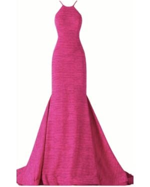 Jovani Criss Cross Back Gown - Pink