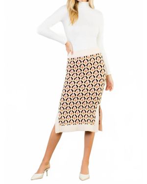 Thml Jacquard Knit Midi Skirt - White