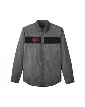 Harley Davidson Iron Bond Long Sleeve Shirt - Gray