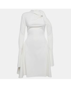Chats by C.Dam Chats By C. Dam Jersey Dress And Cut-Out Skirt Set - White