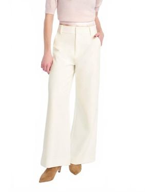 FAVORITE DAUGHTER Jones Petite Wide Leg Pant - White