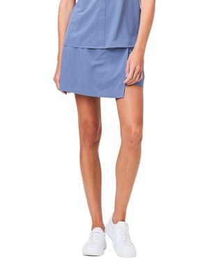 NIC+ZOE Nic+zoe Tech Stretch Faux Wrap Skort - Blue