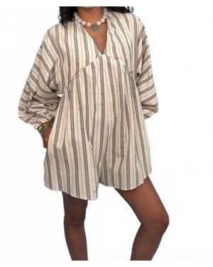 Miou Muse Sail Away Romper - Natural