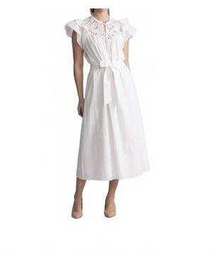 Suncoo Cedra Blanc Dress - White