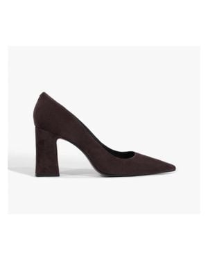 SCHUTZ SHOES Eleanor Suede Pump - Black