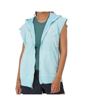 Champion French Terry Sleeveless Hoodie - Blue