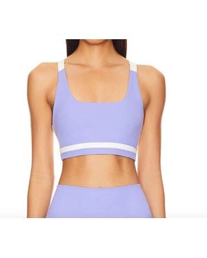 Splits59 Miles Rigor Scoop Neck Sports Bra - Blue