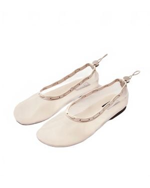 Alohas Gill Mesh Ballet Flats - Natural
