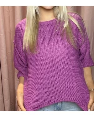 Easel Easy Breezy Sweater - Purple